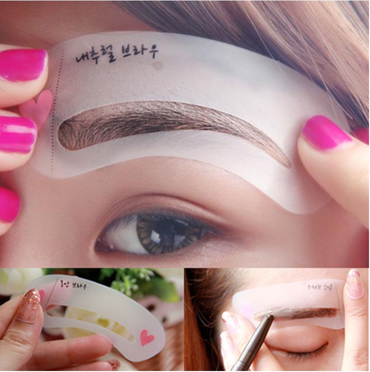 โครงวาดคิ้ว / โครงเขียนคิ้ว ในห่อ มี 3 โครงล่าง