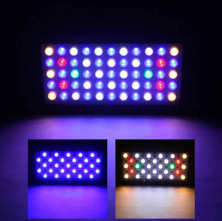 ไฟ LED ตู้ปลาทะเล 55 หลอด x 3 W Full Spectrum ปรับหรี่แสงได้ มีพัดลมระบายอากาศในตัว (ส่งจากประเทศไทย)