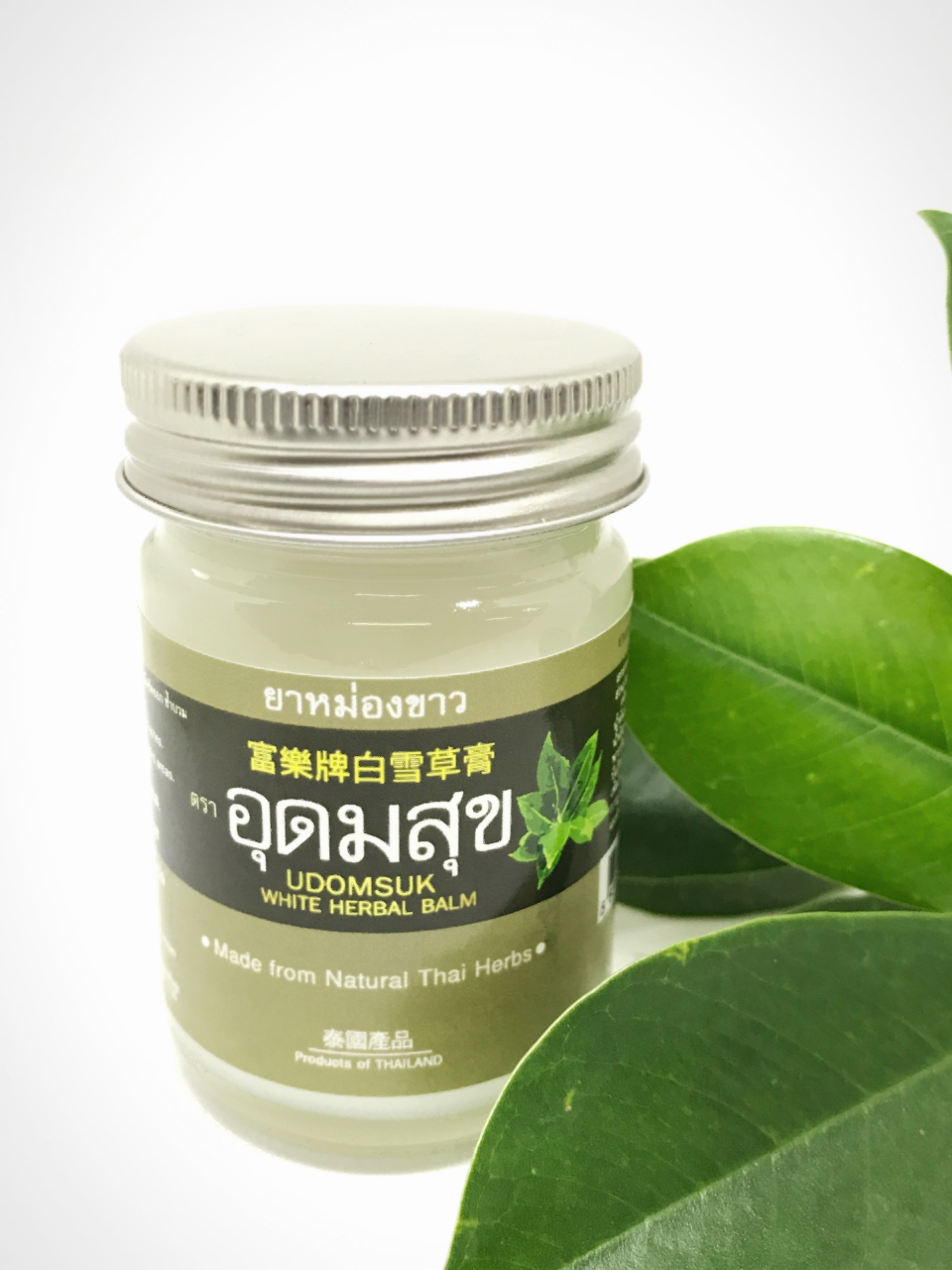 ยาหม่องขาวอุดมสุข แพค 6 ขวด Udomsuk White Herbal Balm