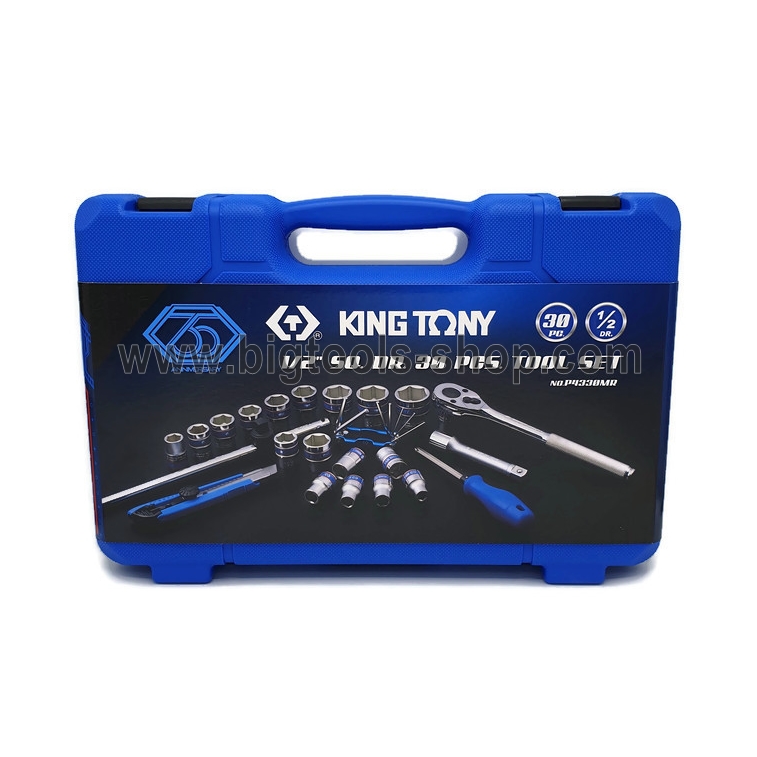 คิง โทนี่ : ชุดเครื่องมือช่าง 30 ตัวชุด King Tony : 1/2" DR. 30 Pcs. Tool Set Metric 6PT (35th Anniversary Design) (P4330MRC)