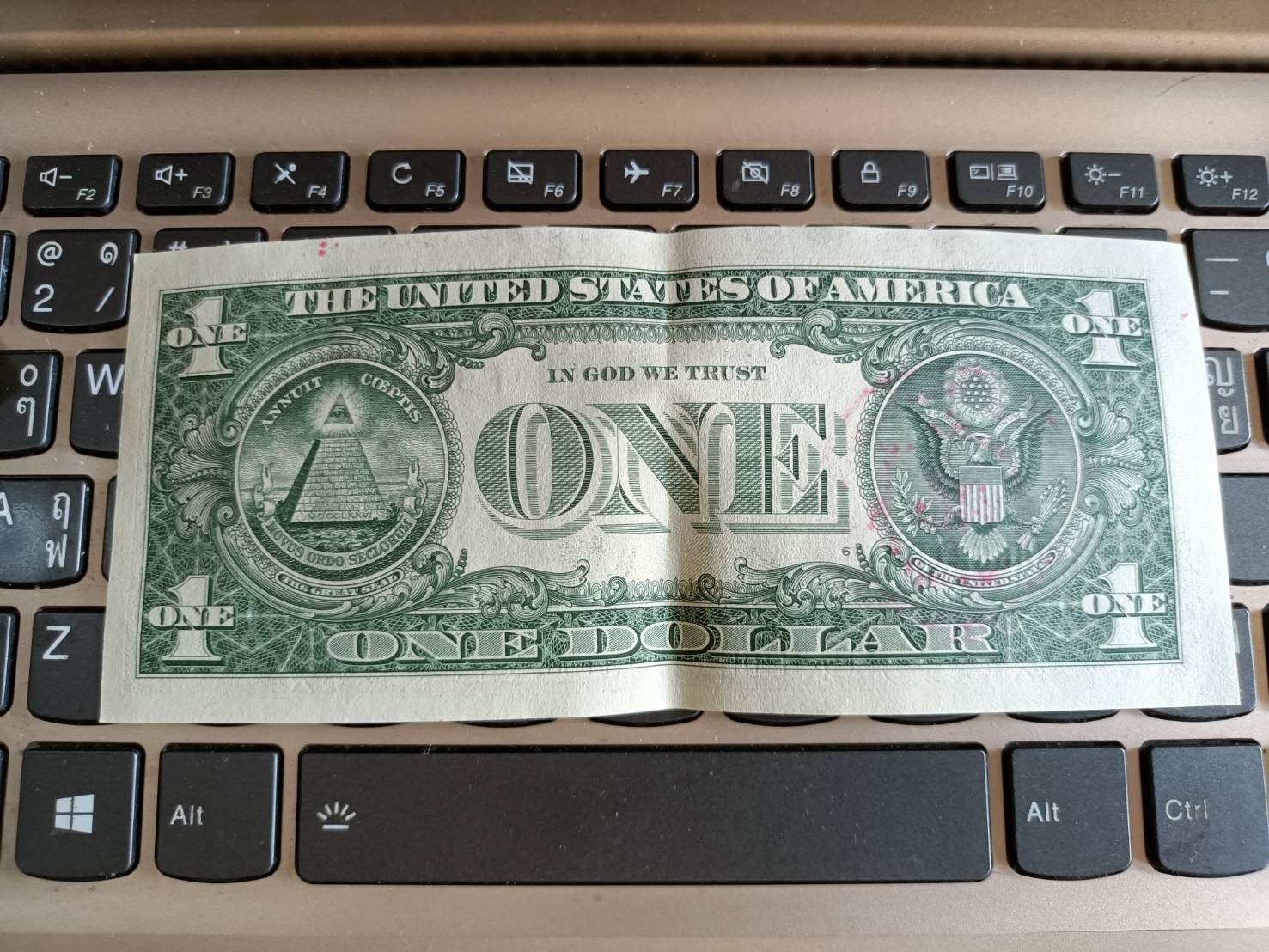 ธนบัตรดอลล่า หลวงพ่อบ๊ะ วัดโพธิ์ลังกา