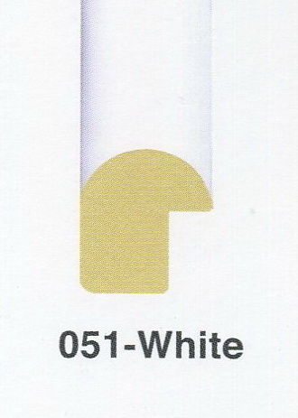 กรอบแบบ 051 สีขาว