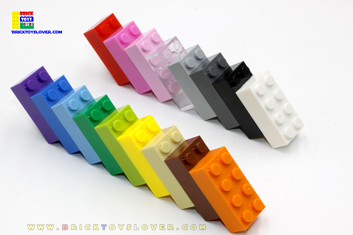 BRT024 ตัวต่ออิสระสีเดียว ขนาด 2x4 ปุ่ม น้ำหนัก 100 กรัมบรรจุ 41 ชิ้น