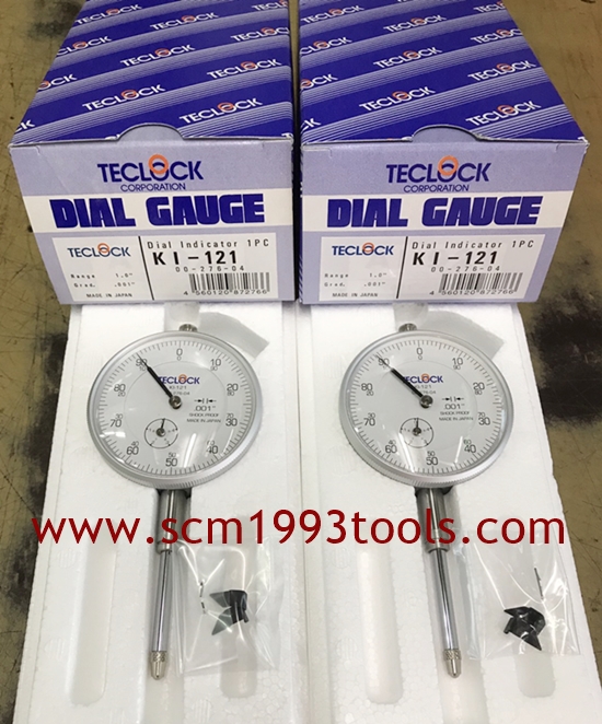 TECLOCK เทคลอค รุ่น KI-121 เกจตั้งศูนย์ ไดอัลเกจ ระบบนิ้ว DIAL GAUGE