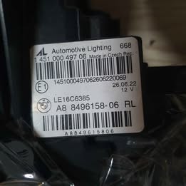 โคมไฟหน้าข้างขวา มือสอง BMW G20 หน้ามีรอยถลอก ขายตามสภาพ