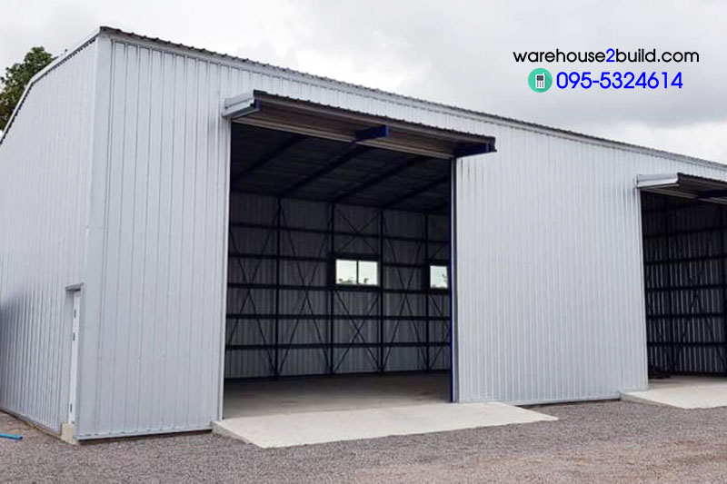รับสร้างโกดังสำเร็จรูป จ.สงขลา ขนาด 10.00 x 20.00 x 6.00 m.