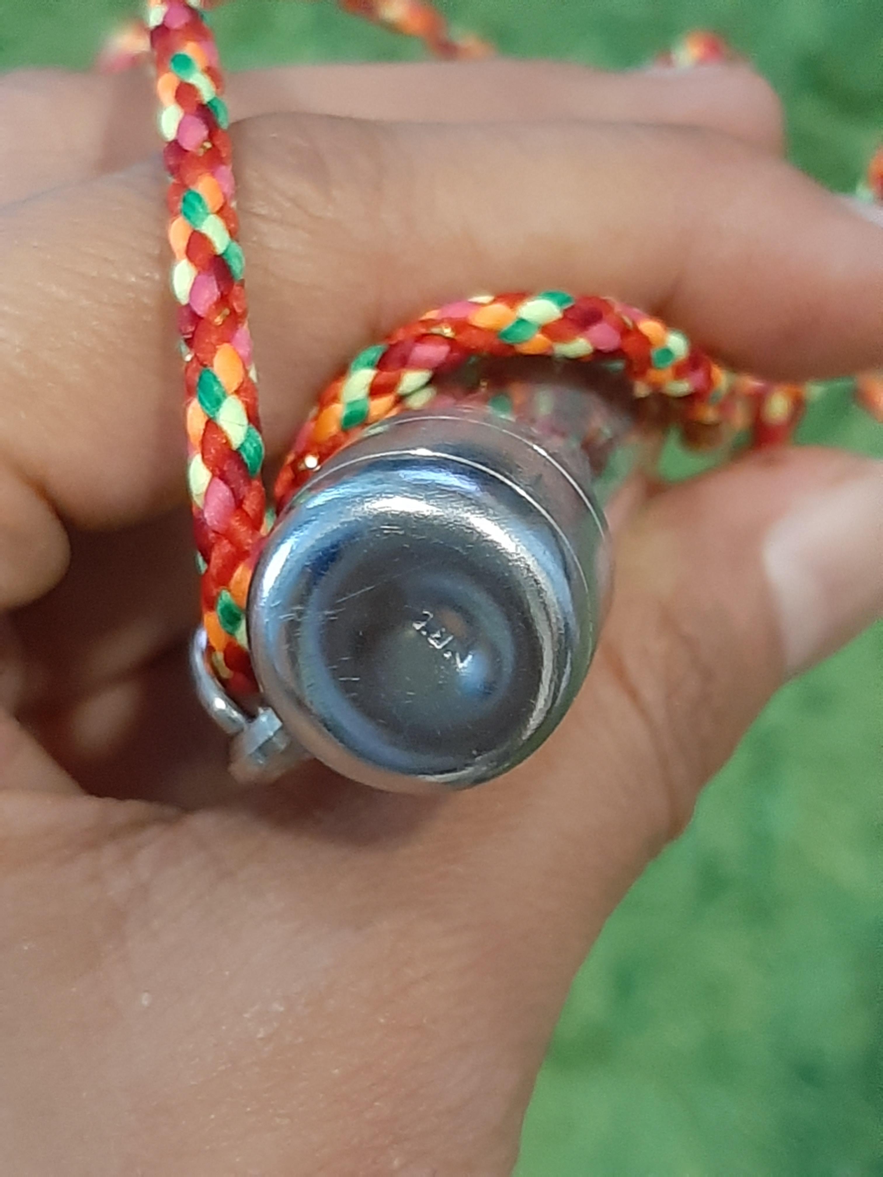 ตะกรุดวัวกินนมเสือ ผงใบลาน มีเกศา ลป.ม่วง วัดยางงาม