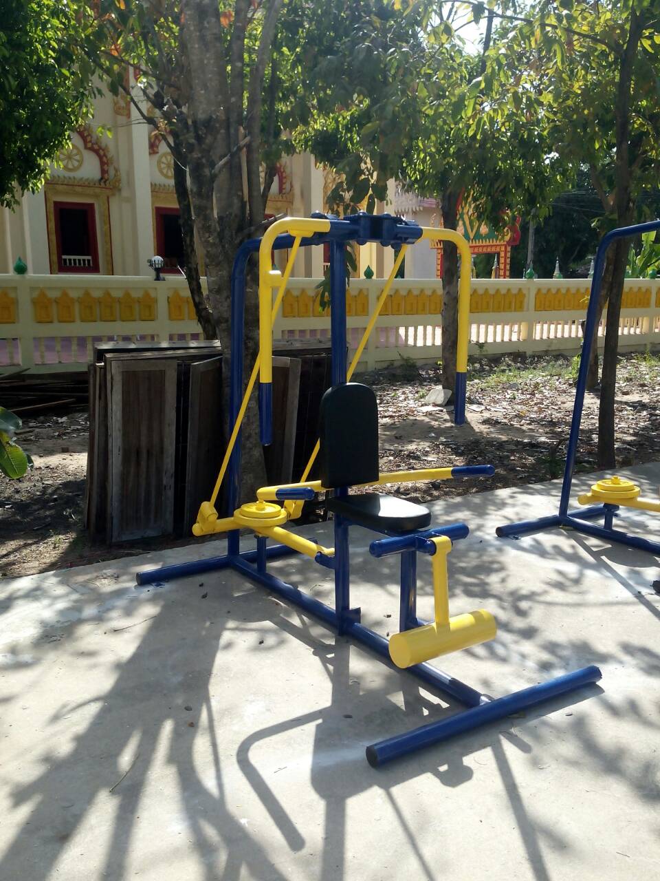 รหัส SM ผลงานติดตั้ง (สวนสาธารณะทุ่งศรีเมือง อ.เมือง จ.อุบลราชธานี) เครื่องออกกำลังกายกลางแจ้ง
