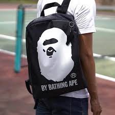 กระเป๋าเป้ A Bathing Ape Head Logo Backpack Collection พิเศษ จากญี่ปุ่น กระเป๋าสะพาย ของใหม่ ของแท้ พร้อมส่ง