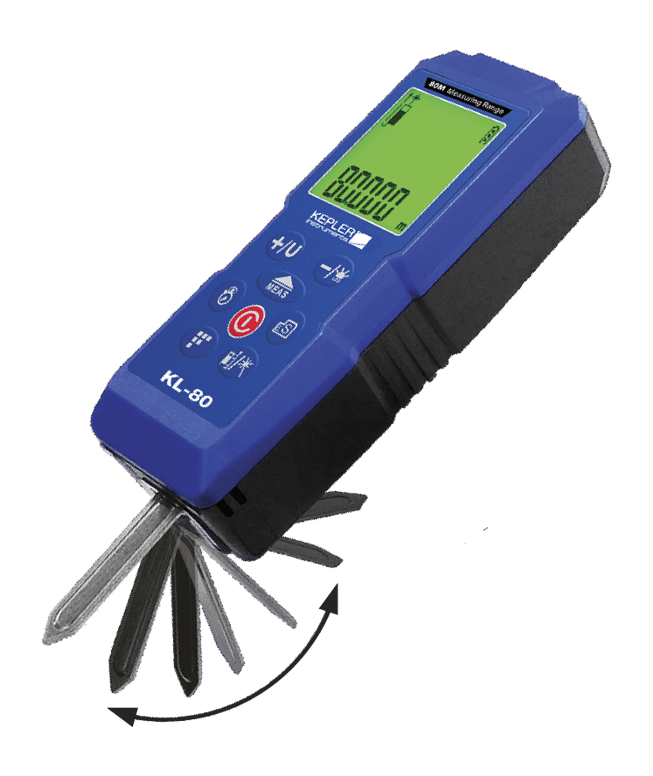 เครื่องวัดระยะทางแบบเลเซอร์ (Laser Distance Meter) แบรนด์ : KEPLER รุ่น : KL-80