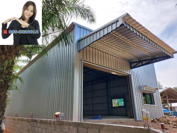 รับสร้างโกดัง บางสะพาน ขนาด9.00x18.00x6.00 เมตร