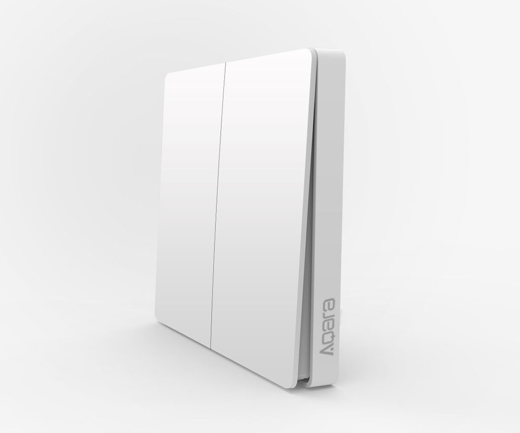 Xiaomi Aqara Double WirelessSwitch (สวิตซ์ไฟไร้สาย แบบ 2 ปุ่ม)