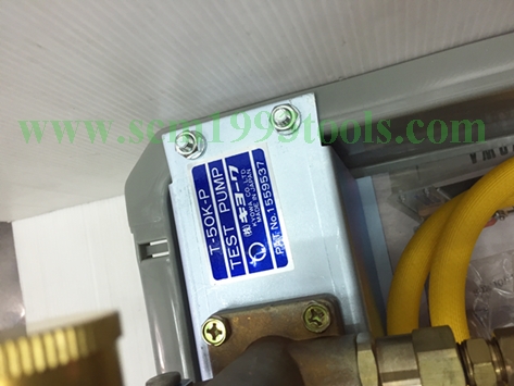 Kyowa เคียววา รุ่น T-50K-P ปั๊มเทสท่อมือโยก เครื่องตรวจสอบรอยรั่วท่อน้ำ Hydraulic Pressure Test Pump ญี่ปุ่น