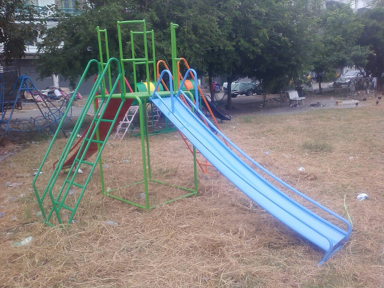 รหัส PG ผลงานติดตั้ง (หมู่บ้านนครปาร์ควิลล์ จ.นนทบุรี) เครื่องเล่นสนามกลางแจ้งสำหรับเด็ก