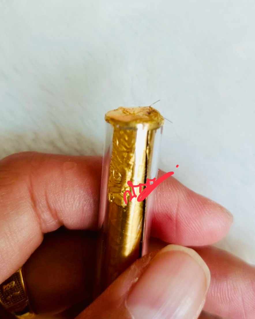 ตะกรุดปลากระป๋อง ตะกรุดสัตว์เลี้ยง No.964 ไม่บรรจุเกศา หลวงปู่ศิลา