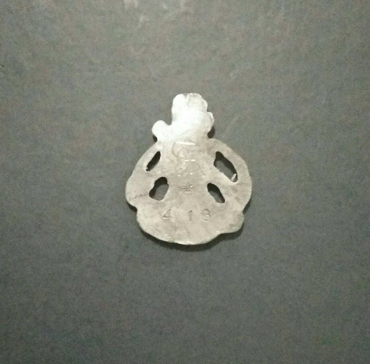 หุ่นพยนต์เนื้อตะกั่วปั้ม รุ่นแรก(ไตรมาส59) No.413 มีจาร อ.ปี่ สมานแจ้งเจริญ