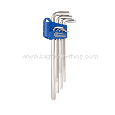 คิง โทนี่ : ประแจแอล หกเหลี่ยม ยาว ชุด 9 ตัว (หน่วย : นิ้ว) King Tony : 9 PC. Hex Key Set (20209SR02)