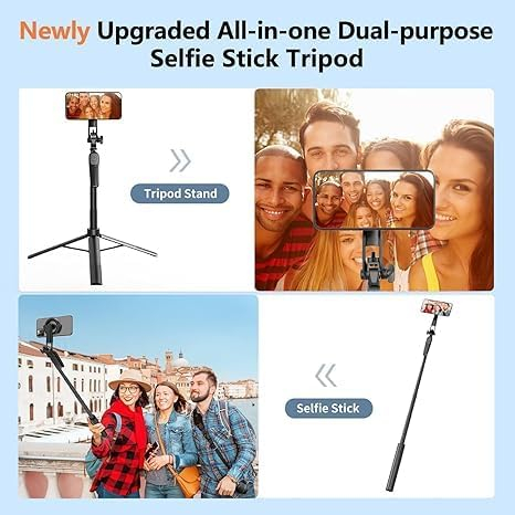 ไม้เซลฟี่ ขาตั้งกล้อง R16 พับได้ รีโมท 15M 170CM Selfie Stick Tripod