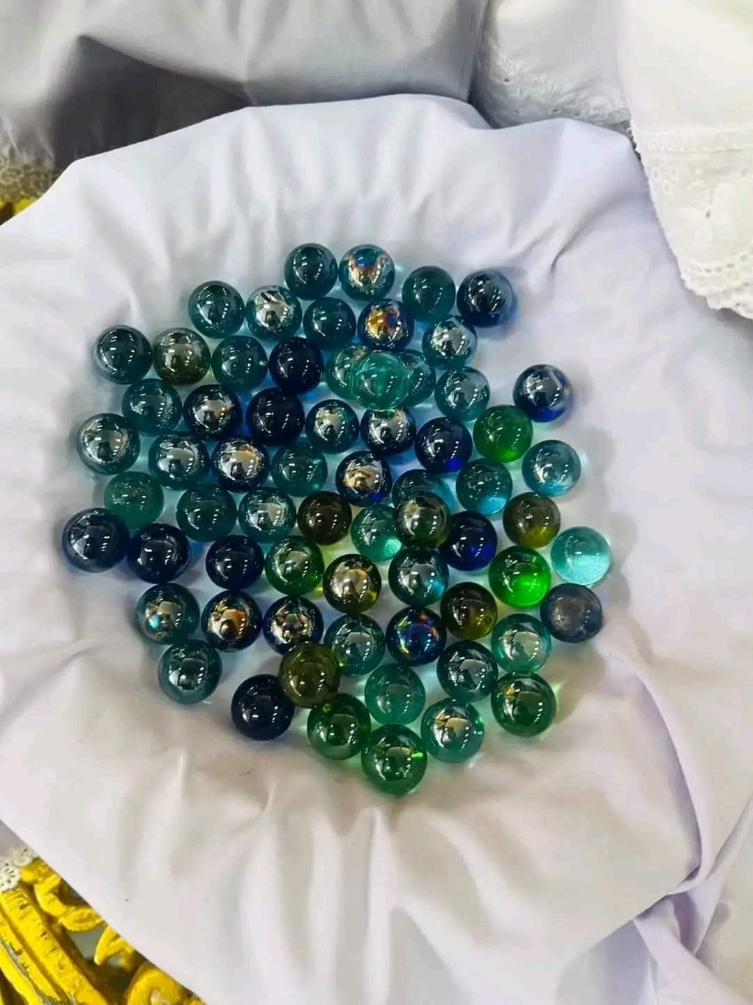 แก้วศิลาทิพย์ หลวงปู่มหาศิลา (สีเขียว) พุทธาภิเษก