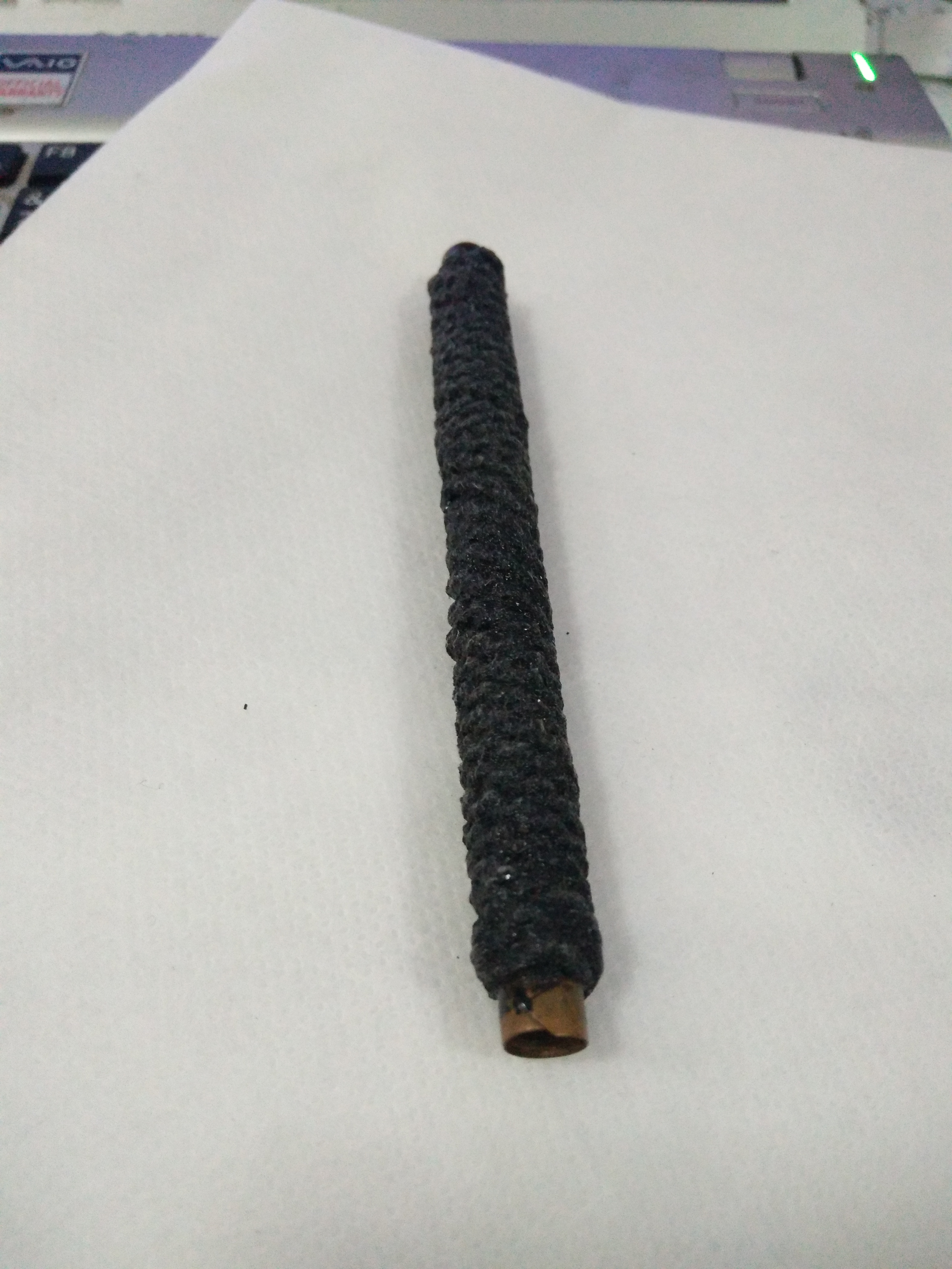 ตะกรุดโสฬสมงคล (ทองแดง) ถักเชือก 4 นิ้ว ปี 52 ลป.วาส วัดสะพานสูง