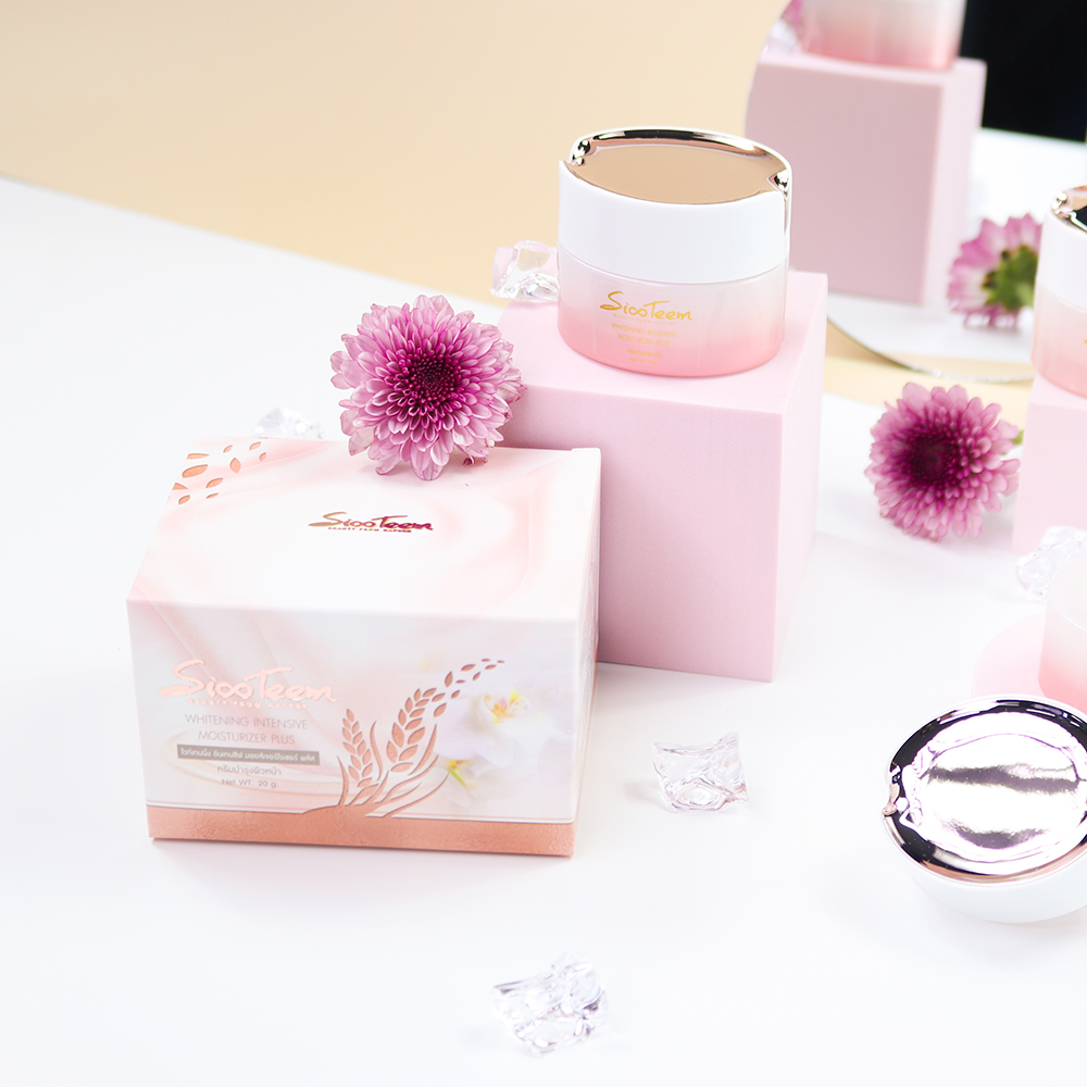 SIXTEEM WHITENING INTENSIVE MOISTURIZER PLUS ครีมบำรุงผิวหน้า มีออร่า กระจ่างใส สำหรับคนหน้าหมองคล้ำ ฝ้า กระ จุดด่างดำ ผิวไม่ชุ่มชื่น หน้าไหม้แดด