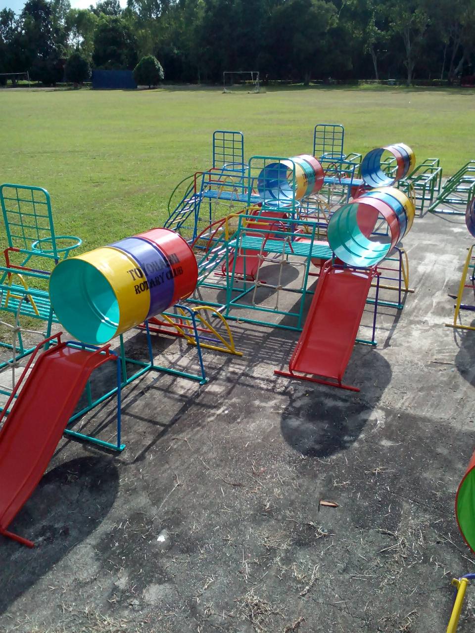 รหัส PG ผลงานติดตั้ง (โรงเรียนบ้านดอนแยง ม.8 อ.เทิง จ.เชียงราย) เครื่องเล่นสนามกลางแจ้งสำหรับเด็ก