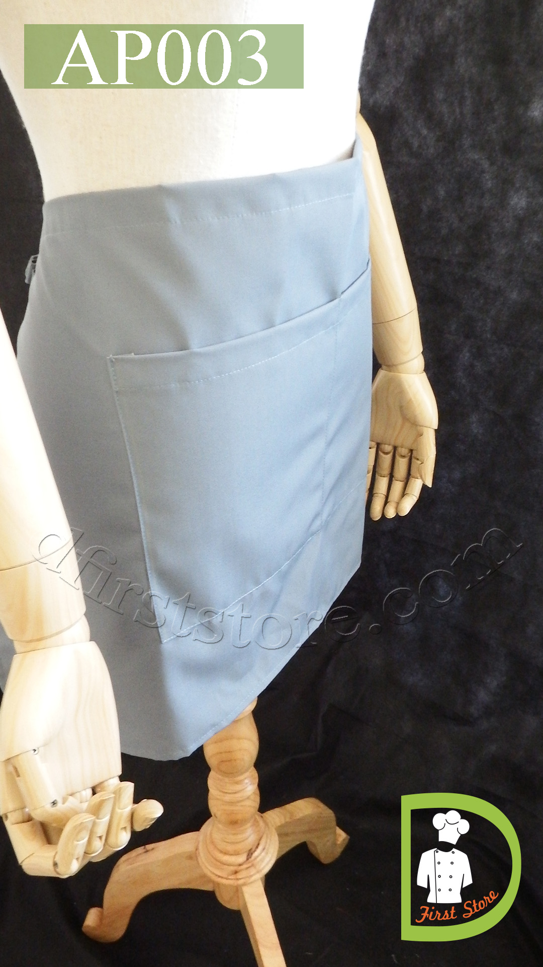 AP003 Waitress Apron ผ้ากันเปื้อนสั้น พนักงานเสริฟ