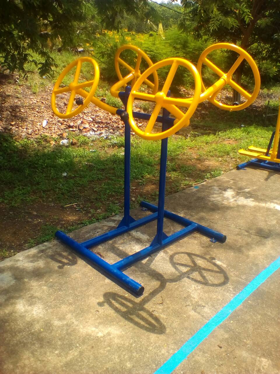 รหัส SM ผลงานติดตั้ง (ต.บางดี จ.ตรัง) เครื่องออกกำลังกายกลางแจ้ง