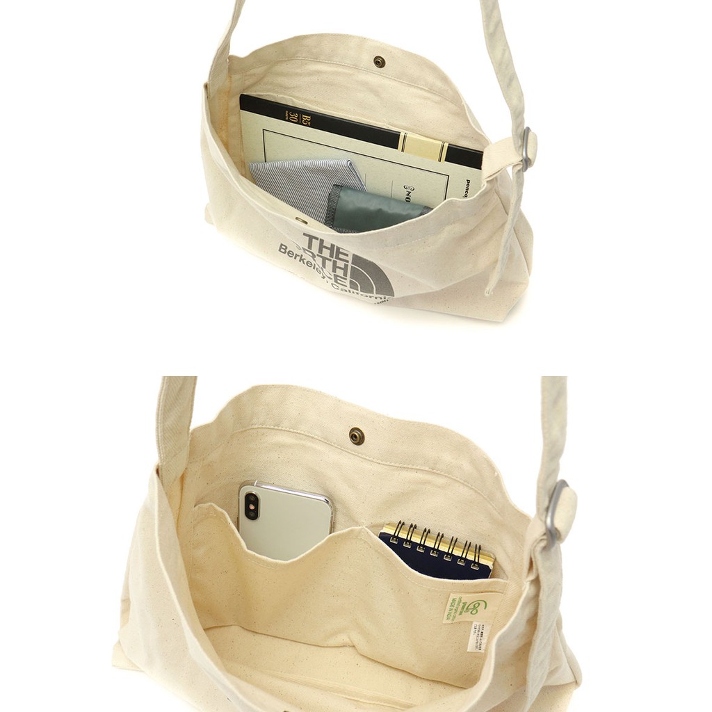 กระเป๋าผ้าสะพายข้าง The North Face - Organic Cotton Musette Bag รุ่นพิเศษจากญี่ปุ่น ของใหม่ ของแท้ พร้อมส่ง