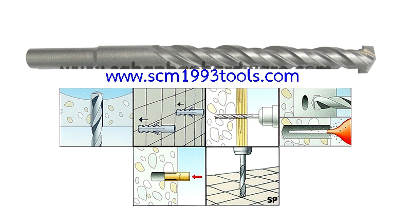 BOSCO ดอกสว่านเจาะคอนกรีตเหล็กเหนียว ยาว 12 นิ้ว ROTO PRECUSSION DRILL BITS