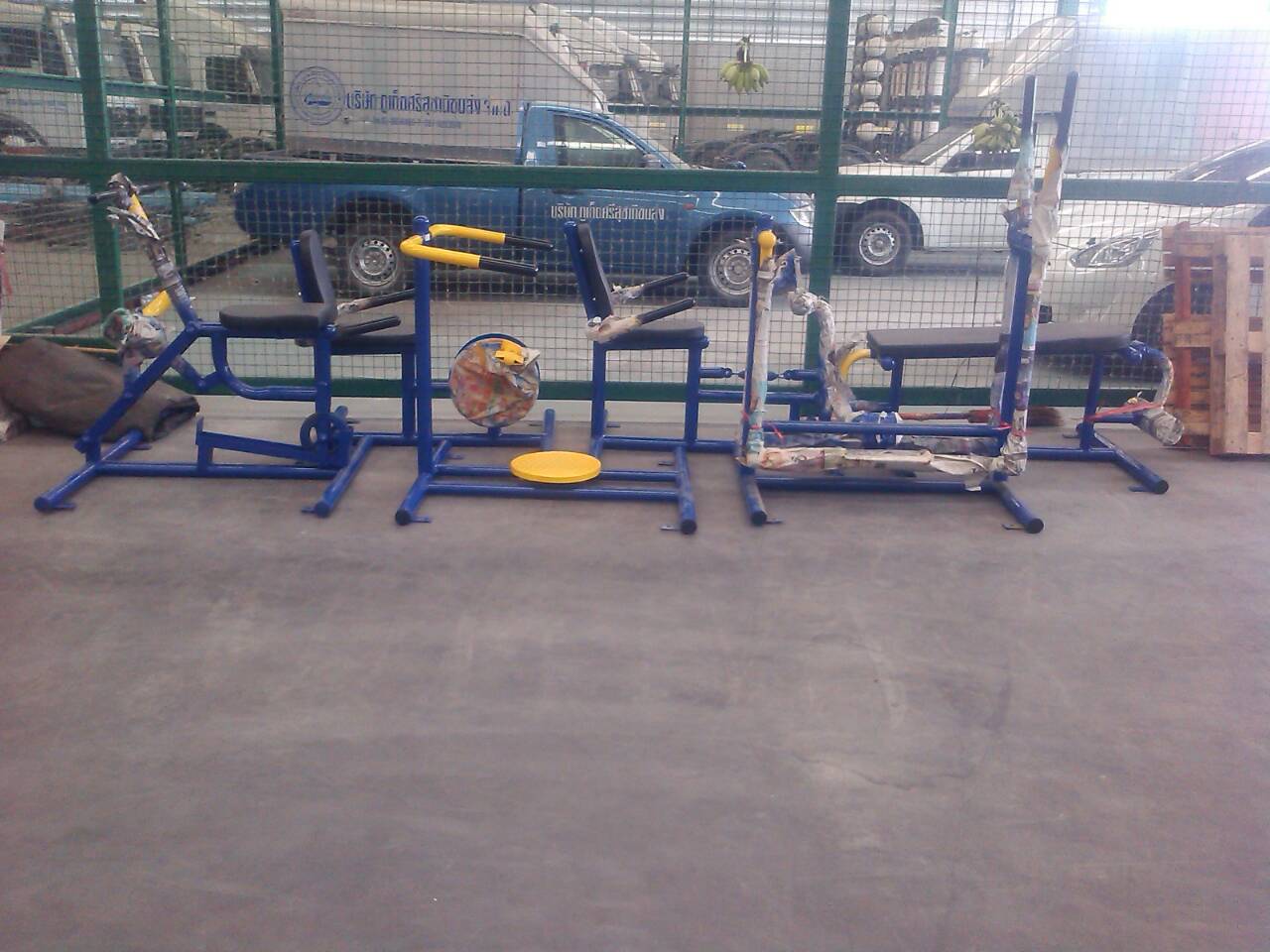 รหัส SM ผลงานติดตั้ง (โครงการกัลปพฤกษ์แกรนด์ อ.เมือง จ.นครศรีะรรมราช) เครื่องออกกำลังกายกลางแจ้ง