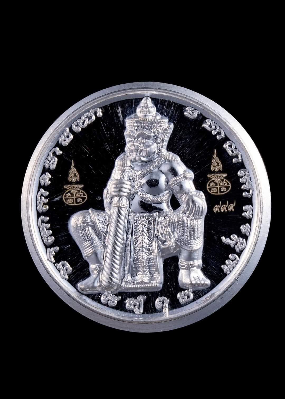 เลสข้อมืออัลปาก้า ท้าวเวสสุวรรณนั่งยองกระบอง วัดพระศรีฯ พิษณุโลก ลพ.เล็ก และเกจิ ๑๑๙ รูปร่วมเสก