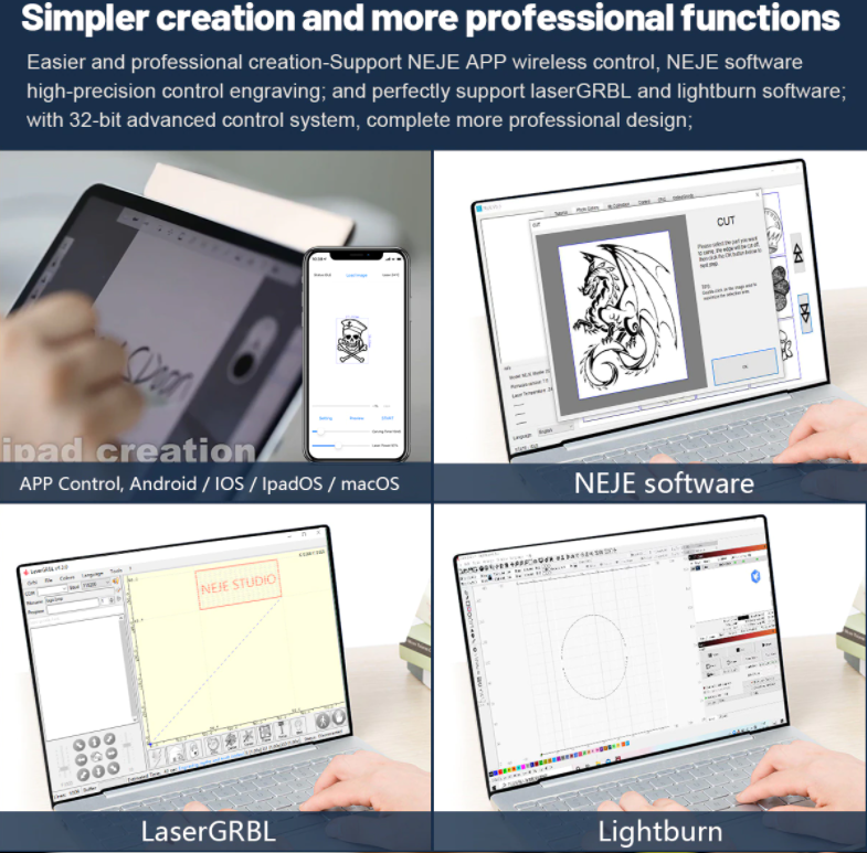 30W Laser Engraver, Cutter 2S Plus 255 x420 mm