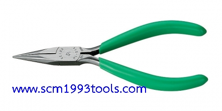 KEIBA คีมปากแหลม 5 นิ้ว มินิ ด้ามเขียว รุ่น HL-D14 ไม่มีฟัน Long Nose Pliers