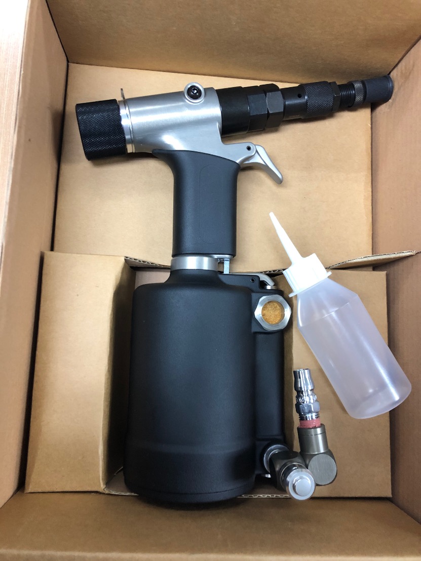 BRP เครื่องย้ำรีเวทน็อตลม งานหนัก รุ่น ANS-120M น็อตขนาด M4-M12 พร้อมอุปกรณ์ AIR NUT RIVETER