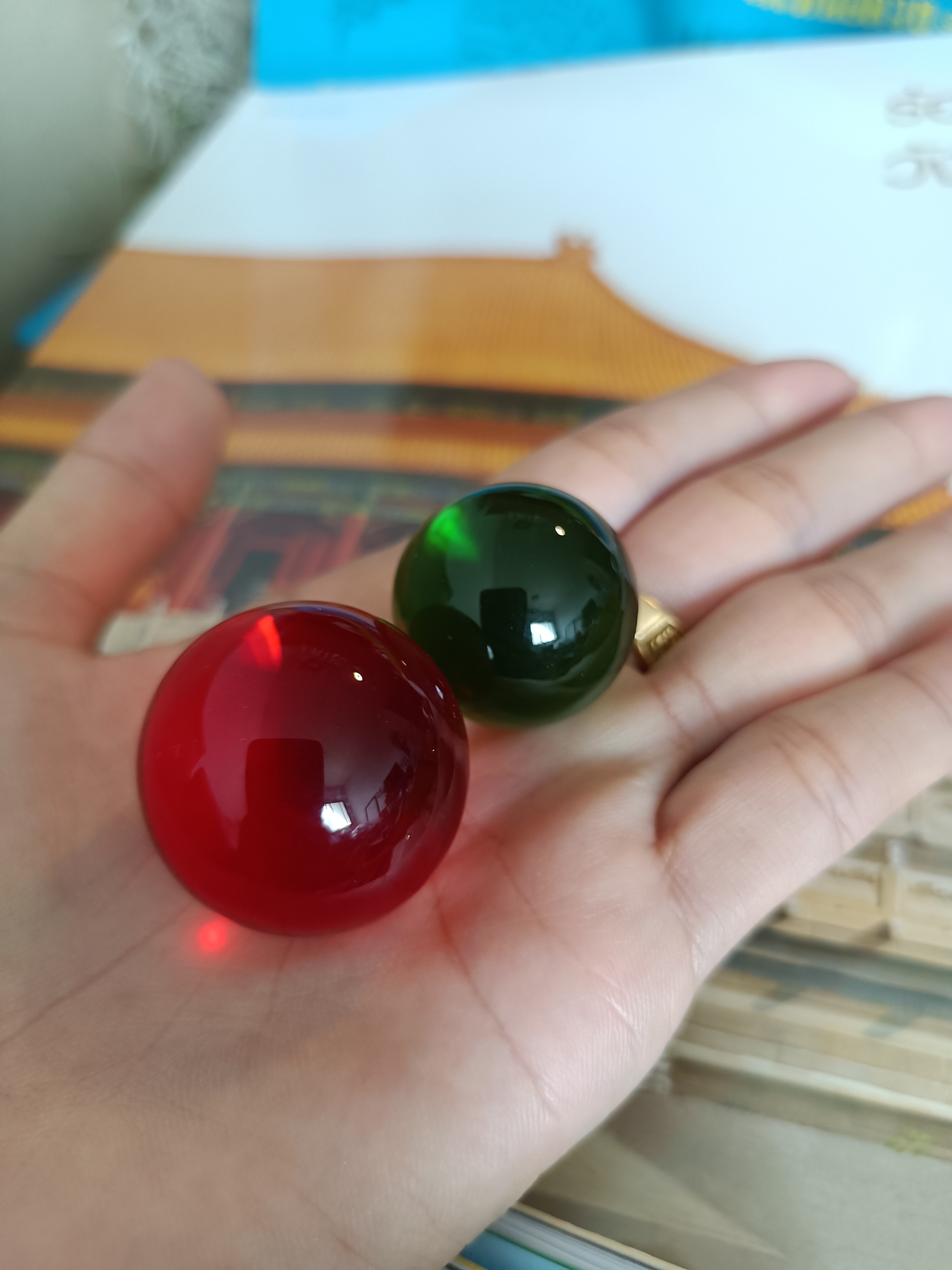 แก้วศิลาทิพย์ หลวงปู่มหาศิลา (สีเขียว) พุทธาภิเษก