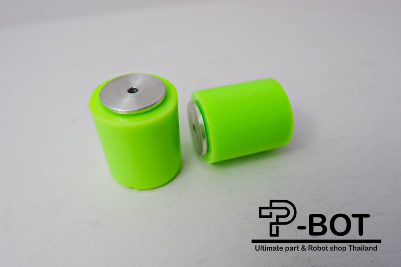 ล้ออลูมิเนียมยางซิลิโคน ขนาด 25x30 mm (ขายเป็นคู่)
