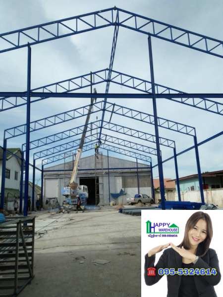 รับสร้างโกดัง สิงห์บุรี ขนาด18.55x30x8.00 เมตร