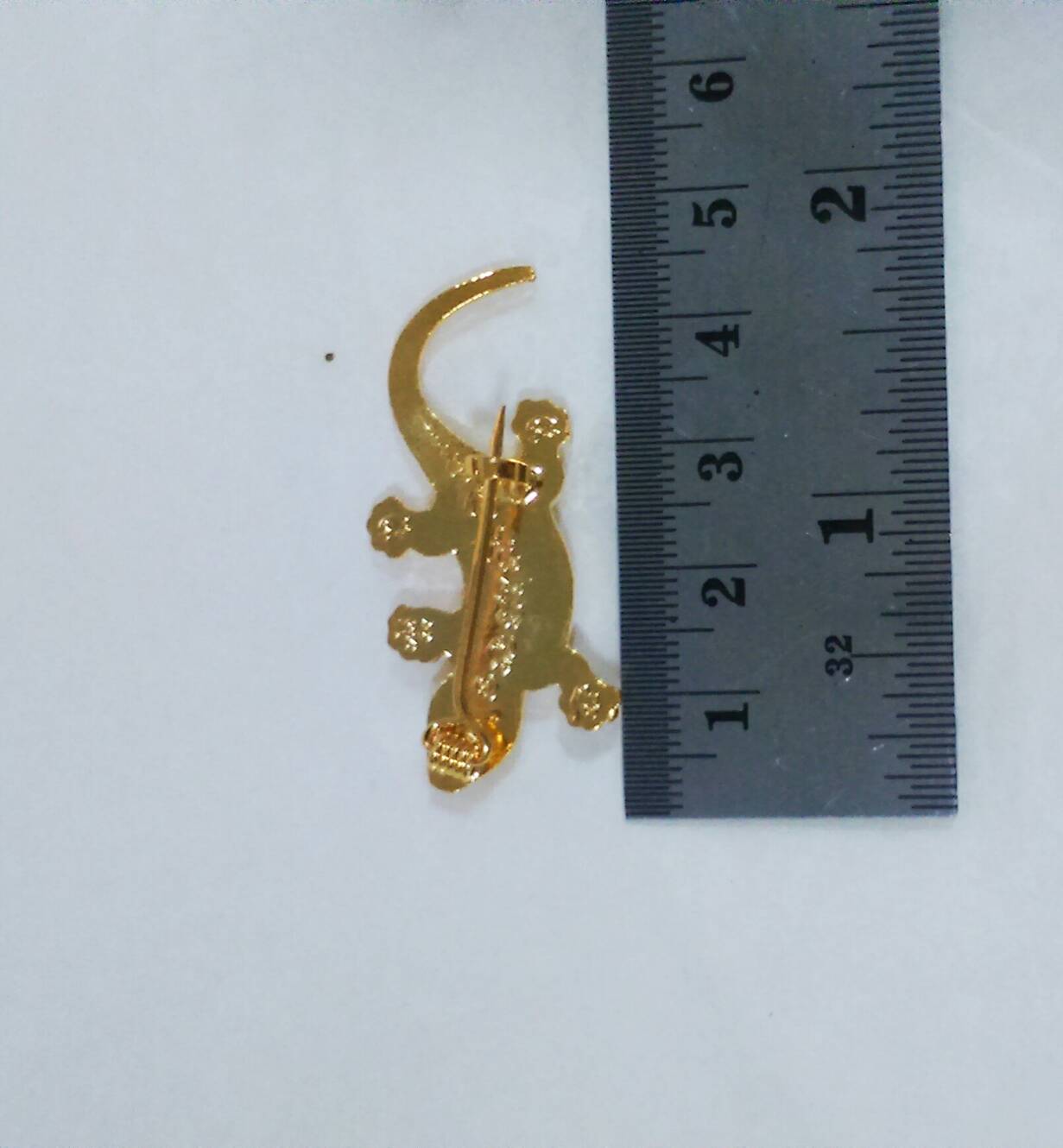 เข็มกลัดตุ๊กแก หลวงปู่หล่ำ วัดสามัคคีธรรม