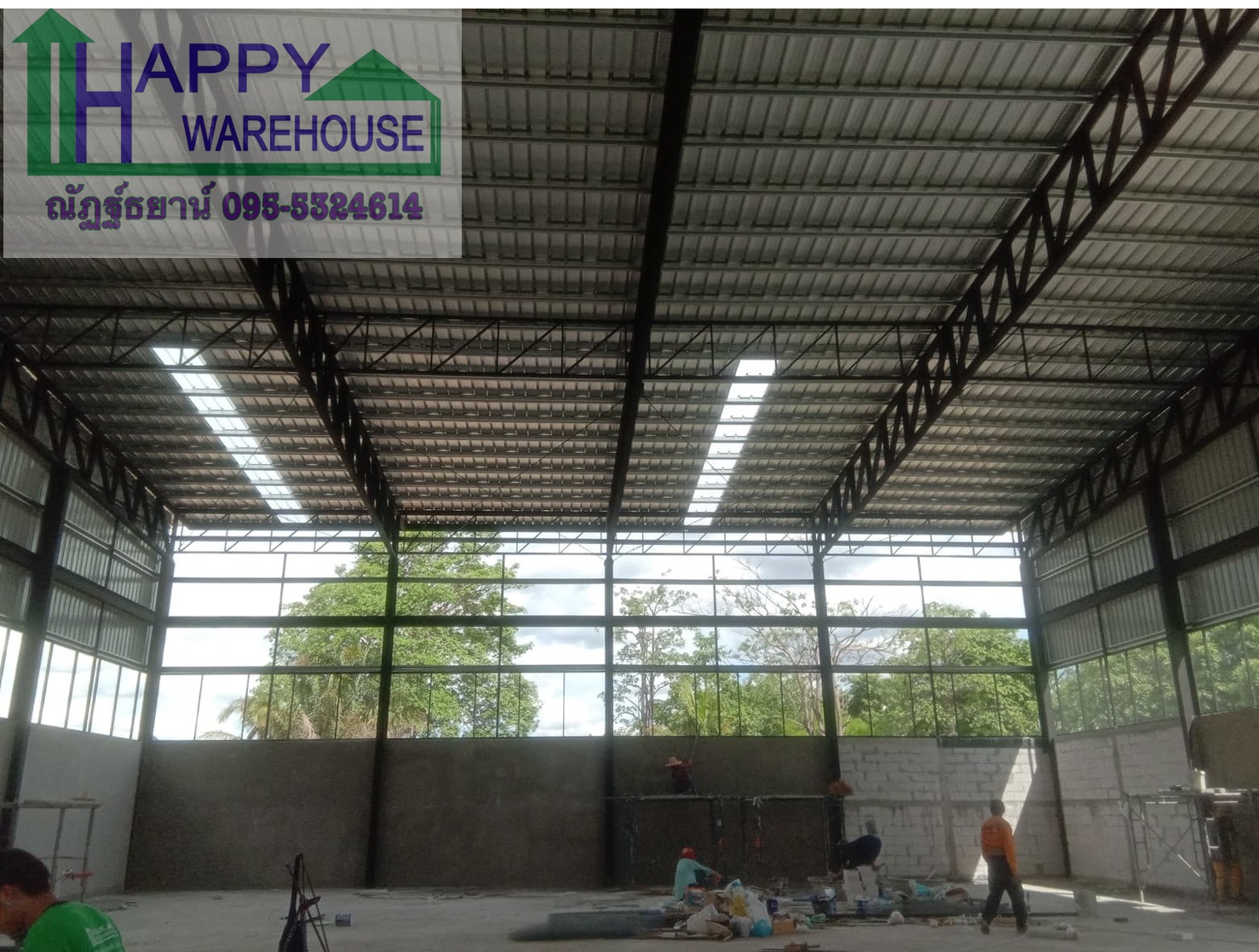 รับสร้างโกดัง สิงห์บุรี ขนาด20x26.50x9.50 เมตร