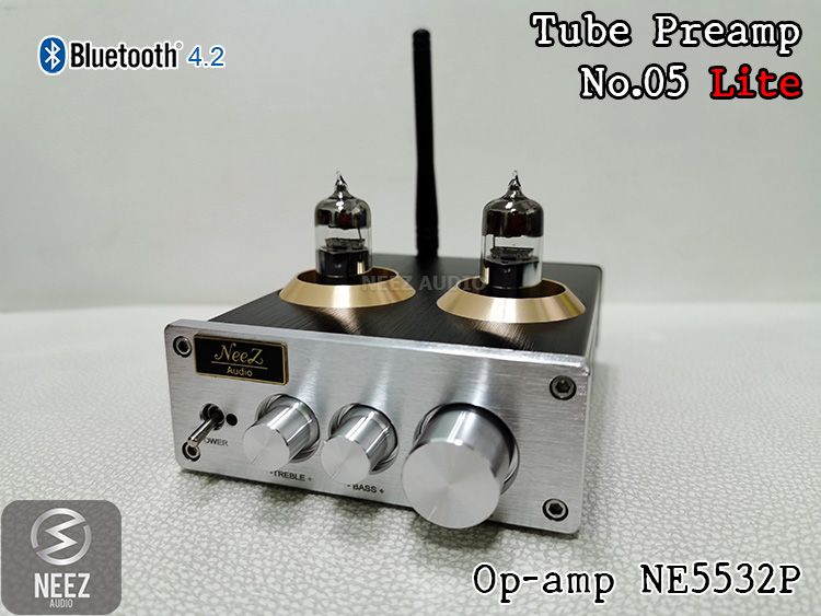ใหม่!! Tube Preamplifier Bluetooth 5.0 - ปรีหลอด บลูทูส + ใช้ในบ้าน+รถ มีประกัน ร้านไทย