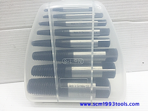 TUBUS ถอนเกลียวซ้าย (8 ตัวชุด) 1/8"-1.3/4" แท้จากเยอรมัน