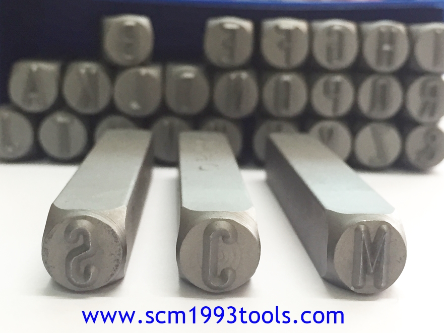BRP เหล็กตอกตัวหนังสือ A-Z 7 มม. เหล็กตอกตัวอักษร 7 mm. Steel Character Stamper