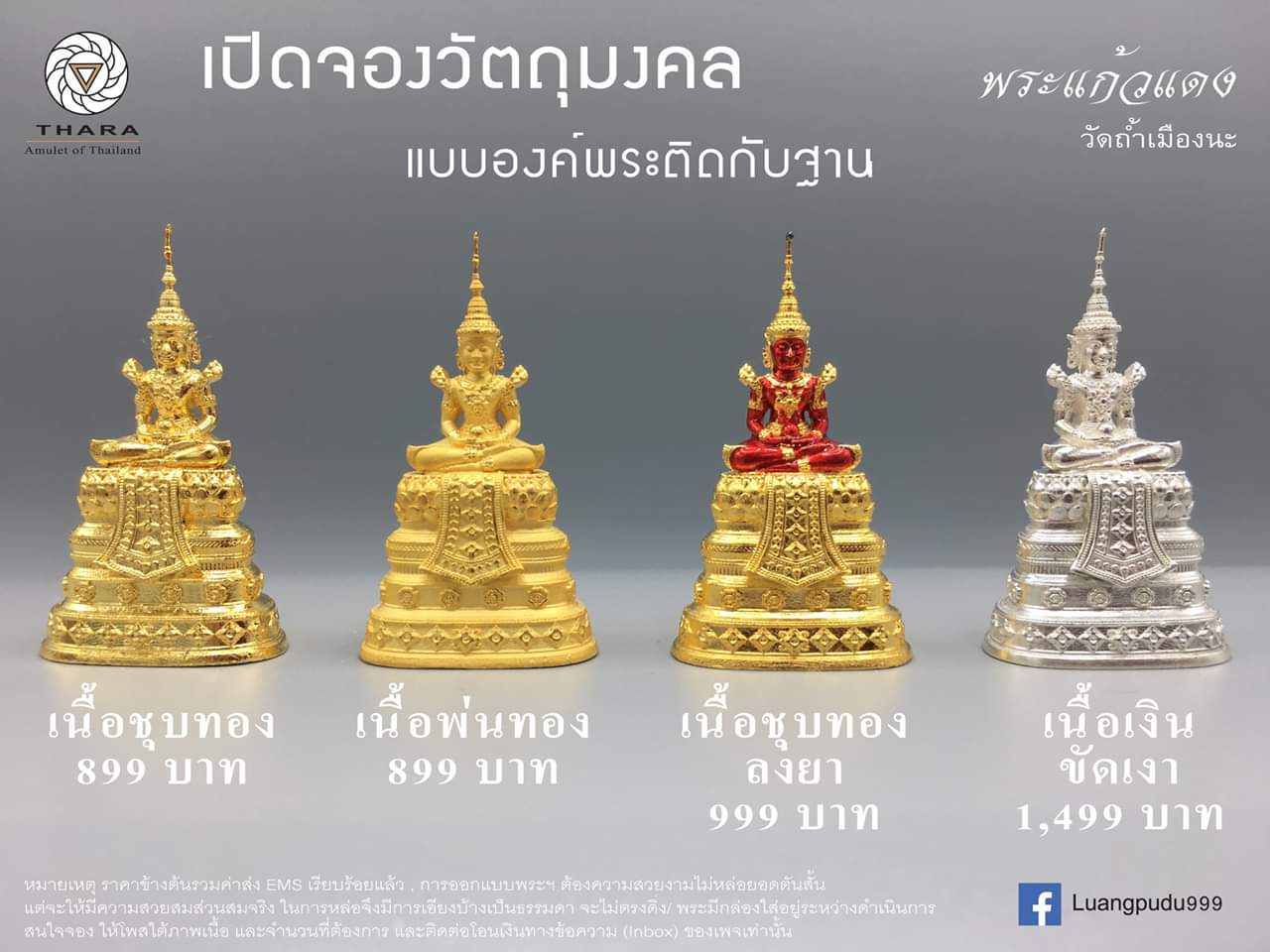 เปิดจองพรีออร์เดอร์พระแก้วแดง หลวงตาม้า วัดถ้ำเมืองนะ