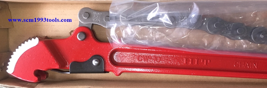 HIT ฮิต รุ่น CW3-290mm. กุญแจจับแป๊บแบบโซ่ (ประแจโซ่) 3 นิ้ว ญี่ปุ่น Chain Wrench