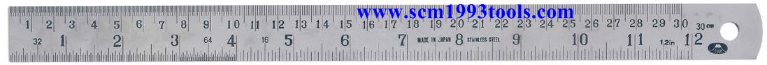 ฟุตสแตนเลส สองหน้า ตรา FUJI ญี่ปุ่น คุณภาพดี STAINLESS RULERS MADE IN JAPAN