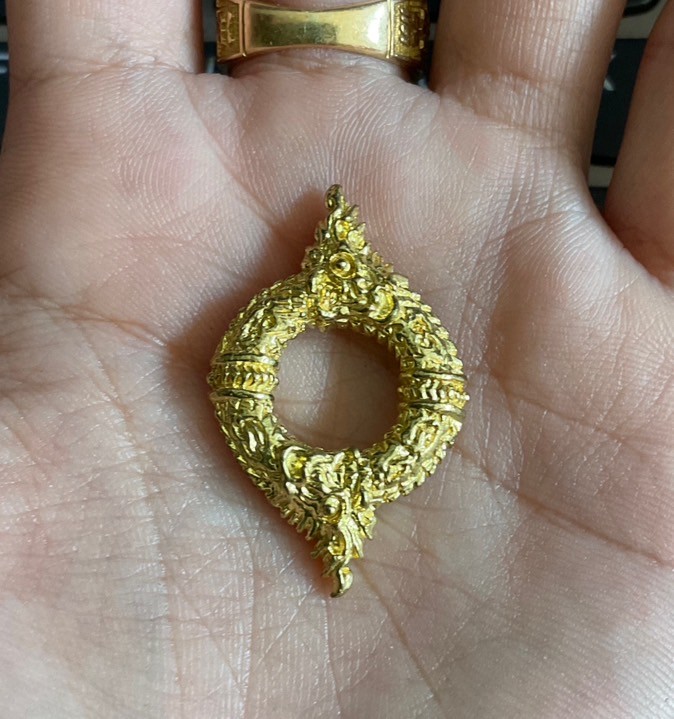 บ่วงนาคบาศ เนื้อทองมหาชนวน หลวงพ่อเล็ก วัดท่าขนุน ครูบากฤษดา สุเมโธ ร่วมพุทธาภิเษก