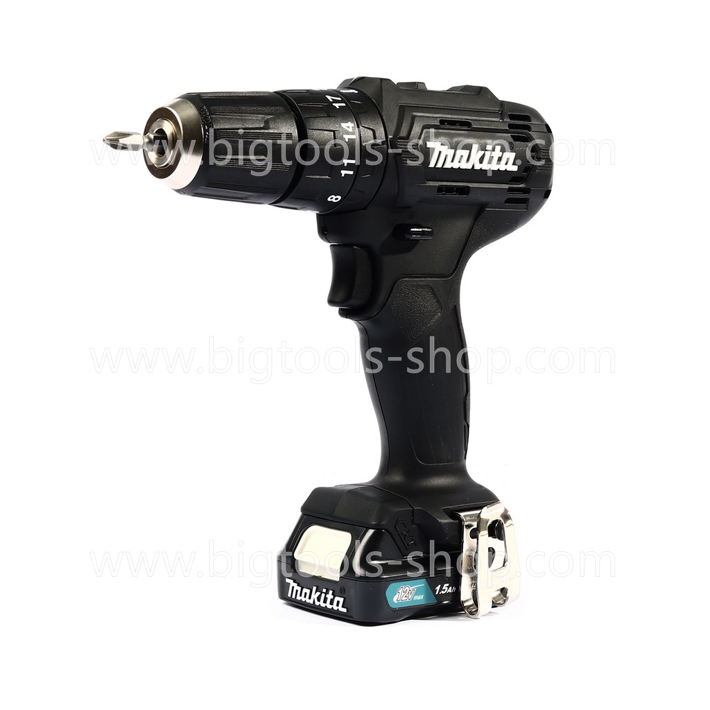 MAKITA : สว่านเจาะกระแทกไร้สาย 12Vmax รุ่น HP333DYX3B BLACK EDITION (พร้อมแบตเตอรี่+แถมกระเป๋า)
