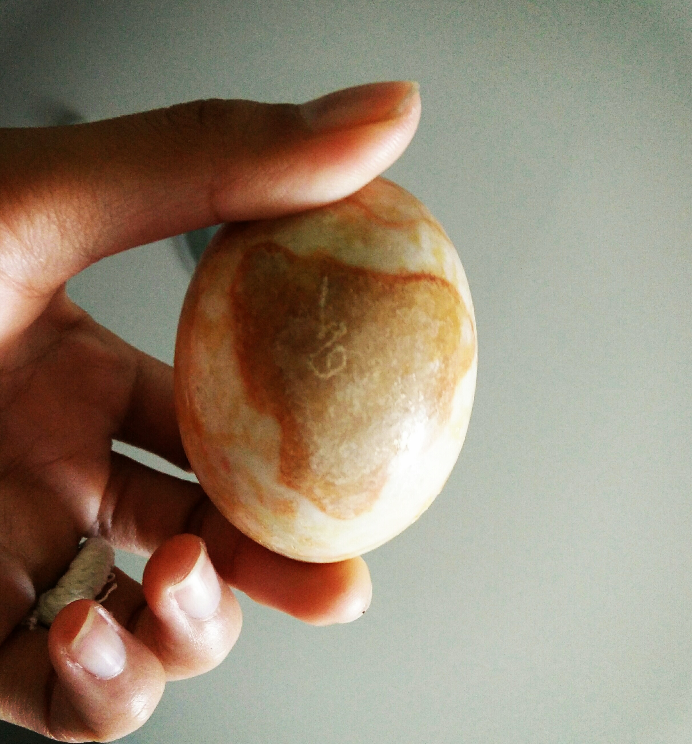 ไข่พญากาเผือก ลพ.สนิท (ทันยุค)จารหน้าหลัง