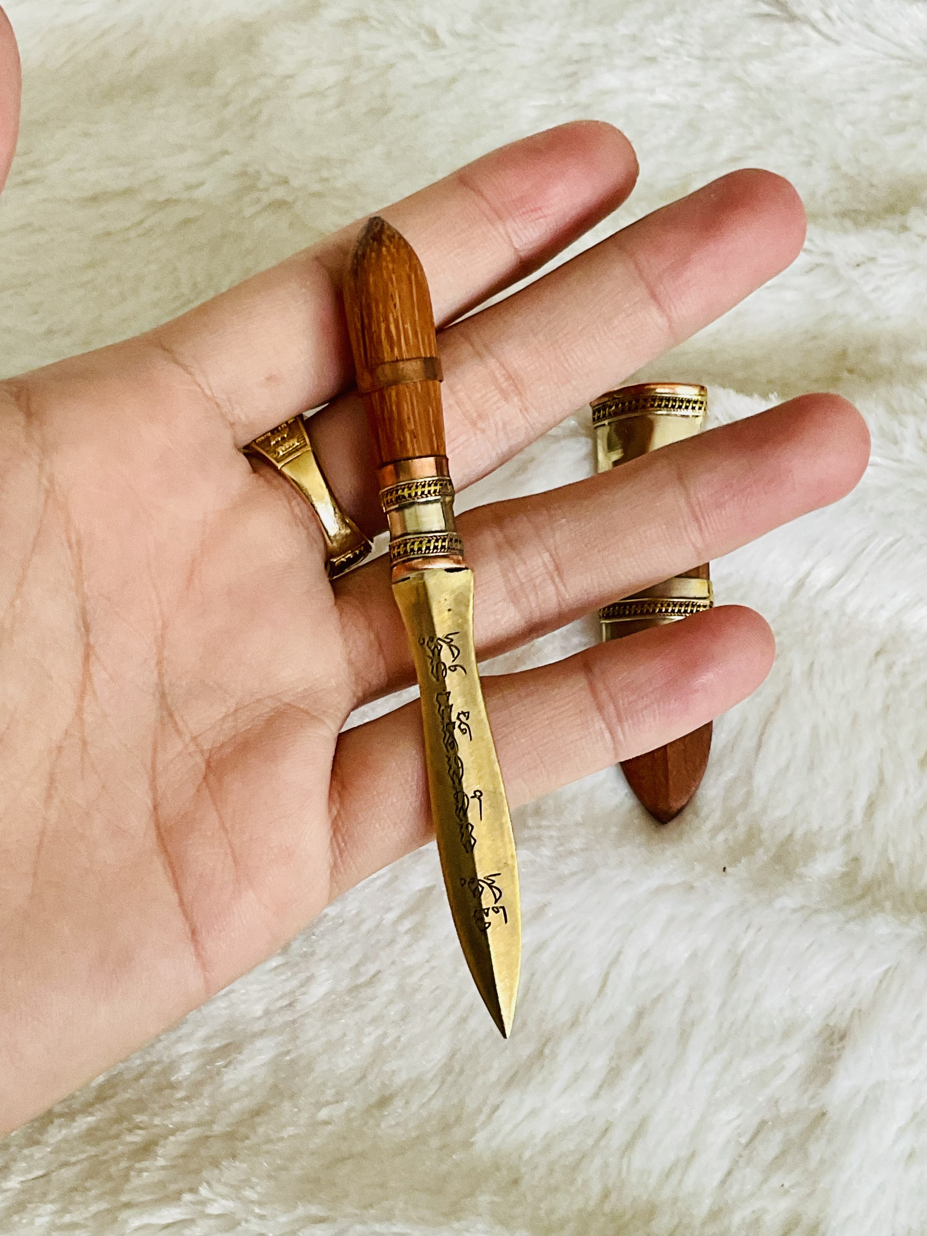 พระขรรค์ปราบมารวิชัย หลวงพ่อมนัส ขนาดพกพา ปี 68